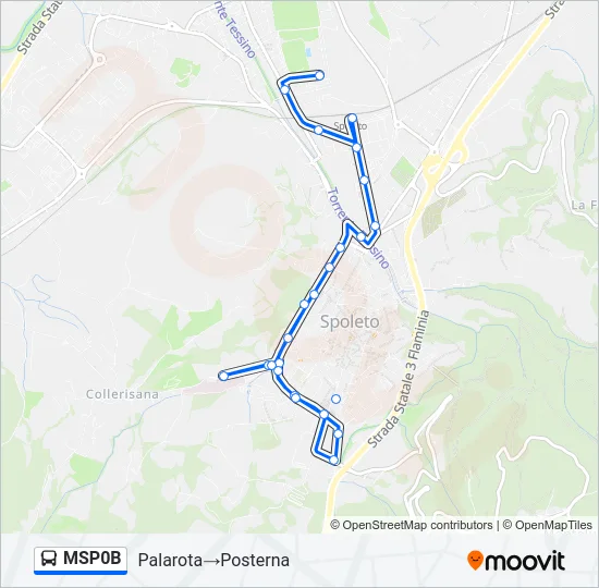 MSP0B Bus Line Map