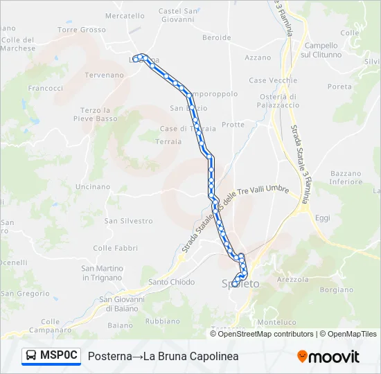 MSP0C Bus Line Map