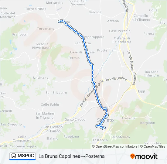 MSP0C Bus Line Map