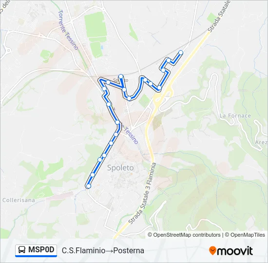 MSP0D Bus Line Map