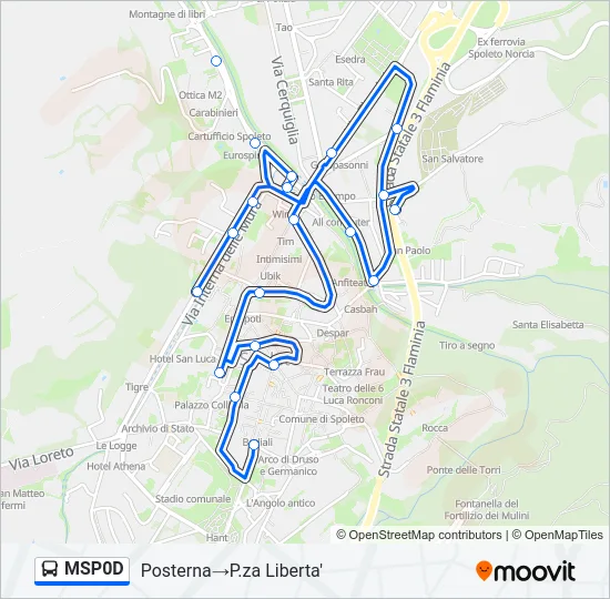MSP0D Bus Line Map