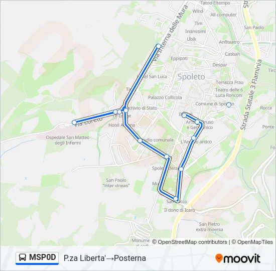 MSP0D Bus Line Map