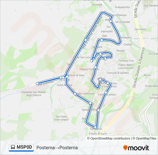 MSP0D Bus Line Map