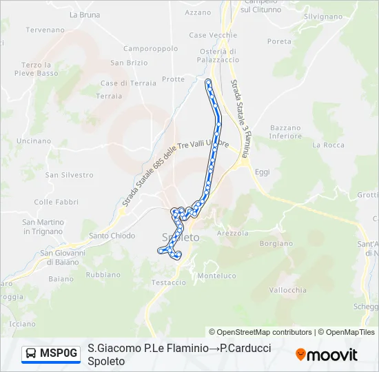 MSP0G Bus Line Map
