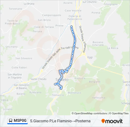 MSP0G Bus Line Map