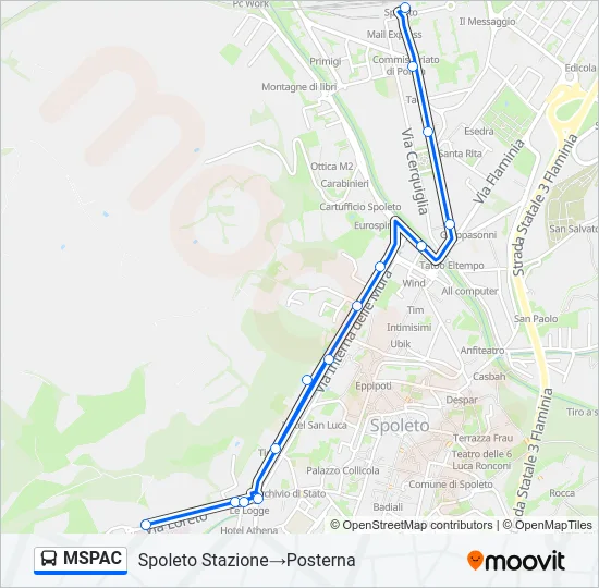 MSPAC Bus Line Map
