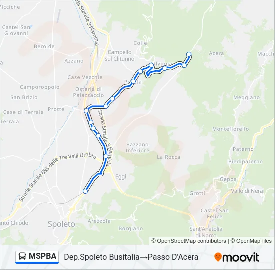 MSPBA Bus Line Map