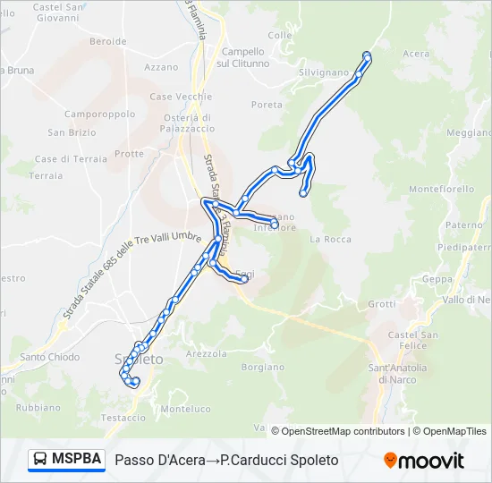 MSPBA Bus Line Map