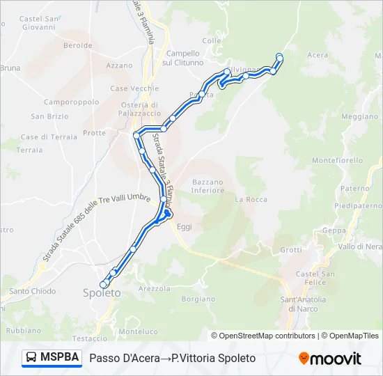 MSPBA Bus Line Map