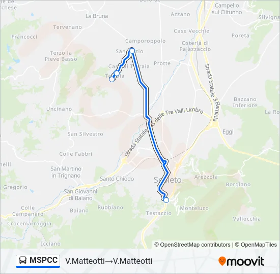 MSPCC Bus Line Map