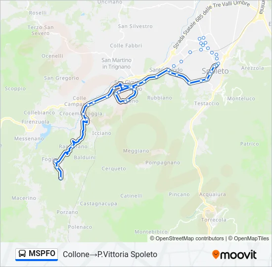MSPFO Bus Line Map