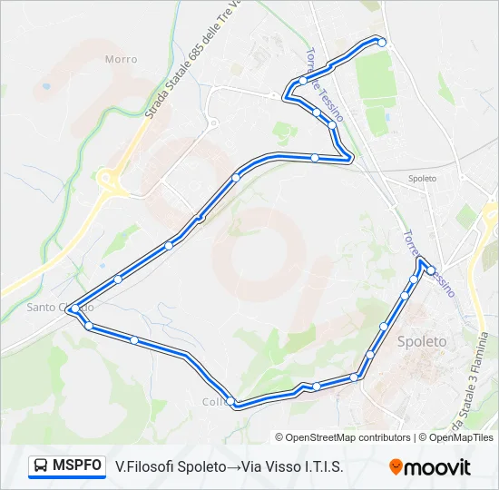 MSPFO Bus Line Map