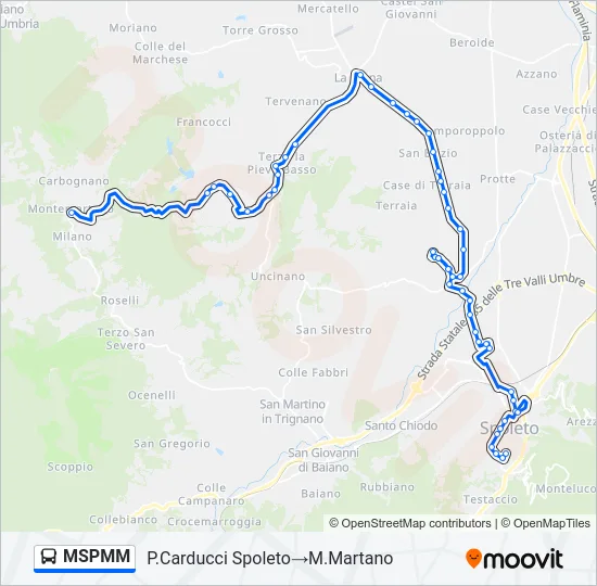 MSPMM Bus Line Map