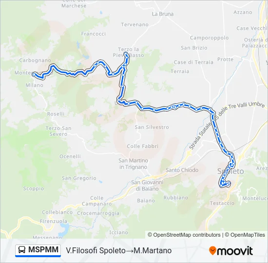 MSPMM Bus Line Map