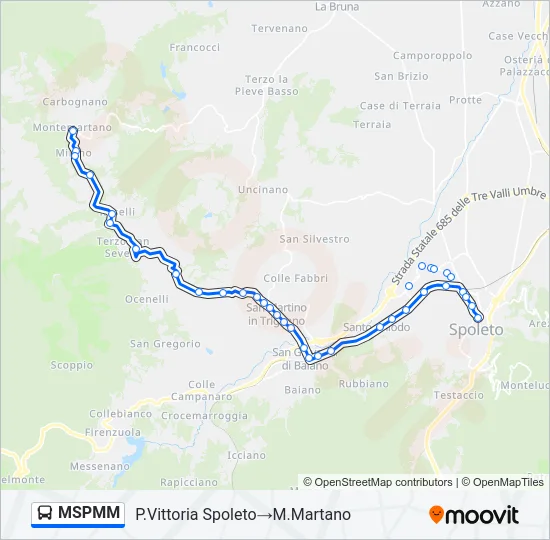 MSPMM Bus Line Map