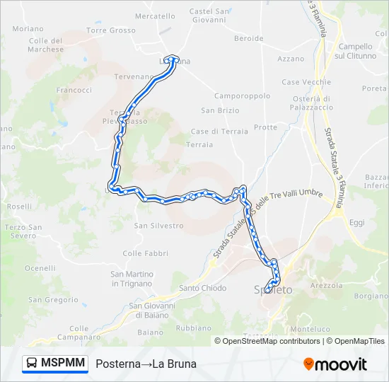 MSPMM Bus Line Map