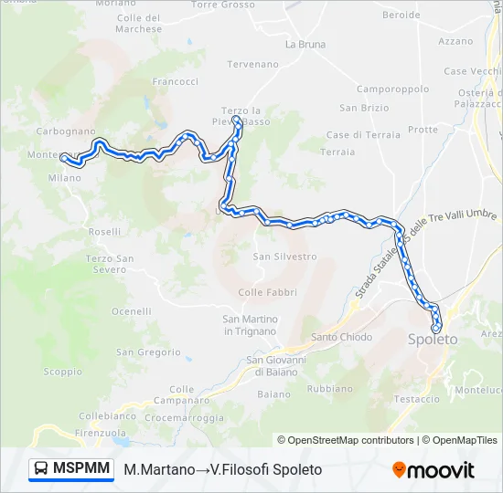 MSPMM Bus Line Map