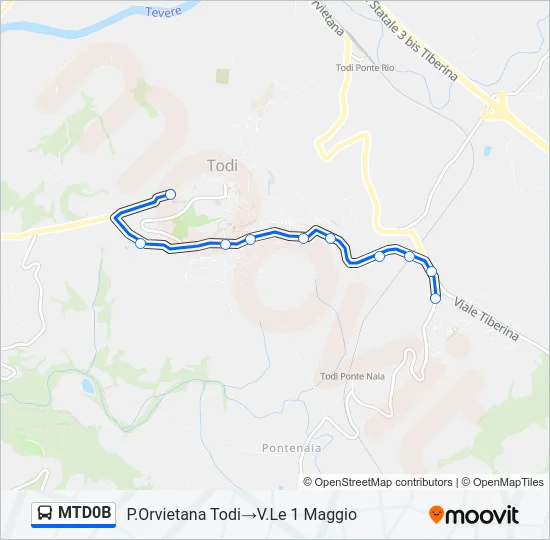 MTD0B Bus Line Map