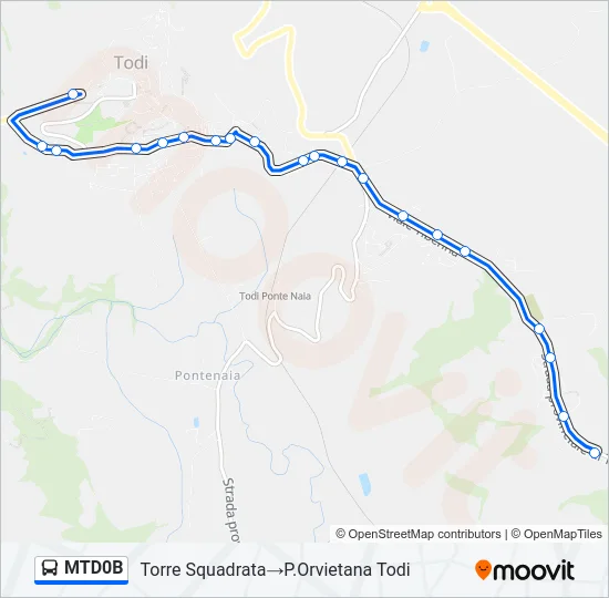 MTD0B Bus Line Map