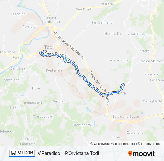 MTD0B Bus Line Map