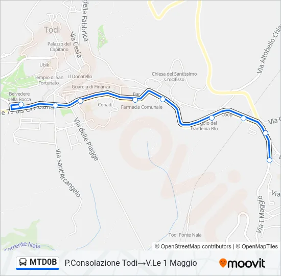 MTD0B Bus Line Map