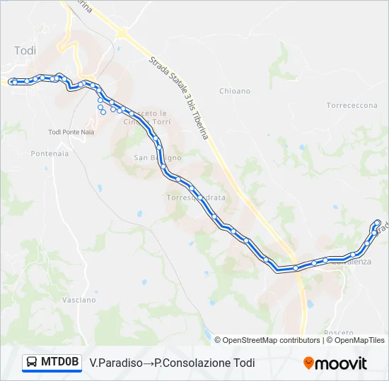 MTD0B Bus Line Map