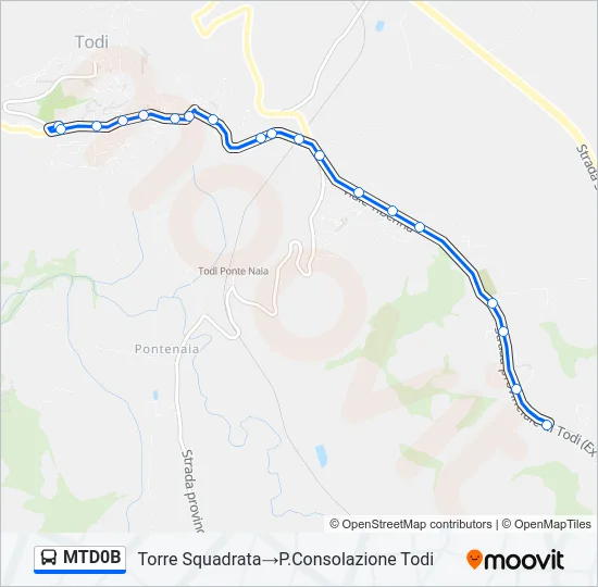 MTD0B Bus Line Map