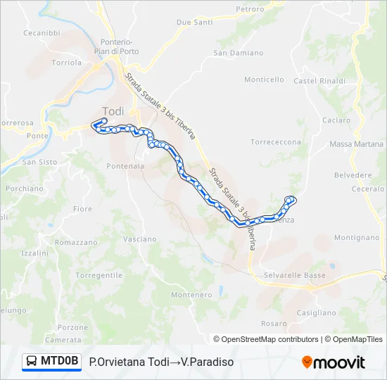 MTD0B Bus Line Map