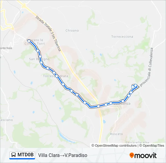 MTD0B Bus Line Map