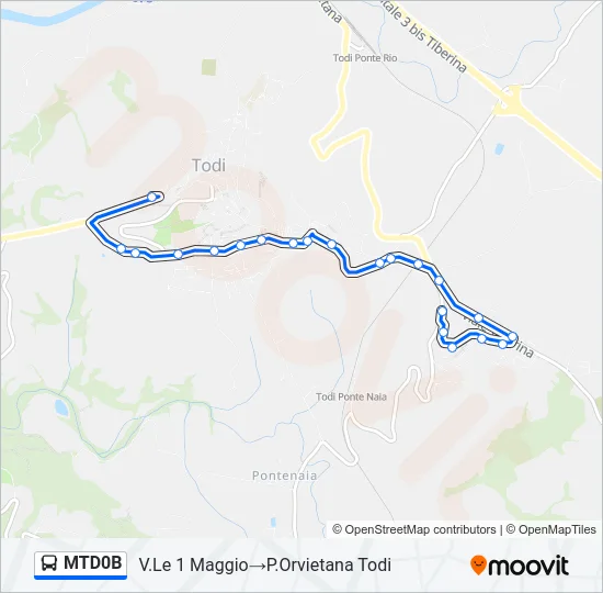 MTD0B Bus Line Map