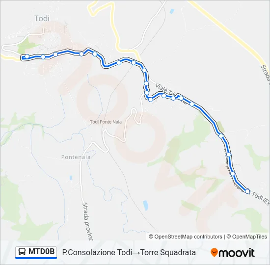 MTD0B Bus Line Map