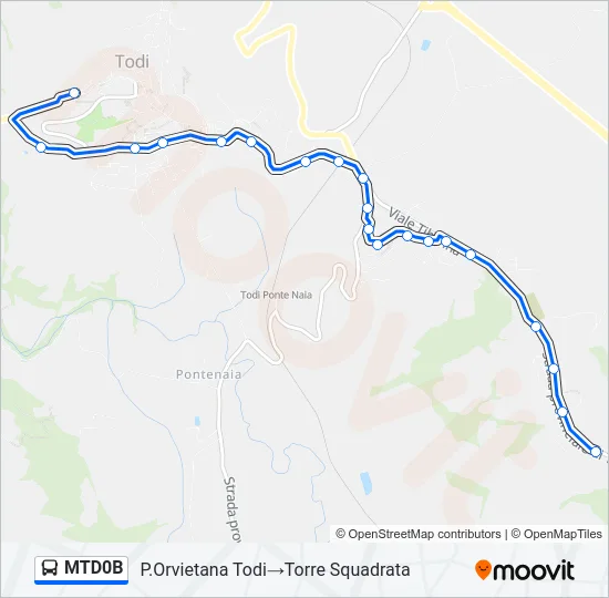 MTD0B Bus Line Map
