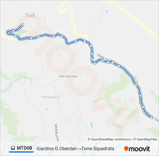 MTD0B Bus Line Map