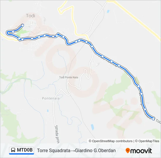 MTD0B Bus Line Map