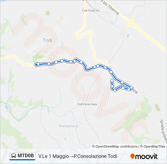 MTD0B Bus Line Map
