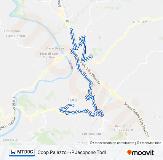 MTD0C Bus Line Map
