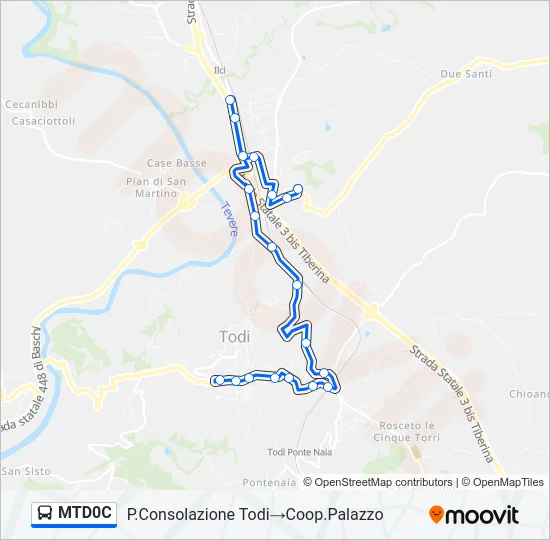 MTD0C Bus Line Map