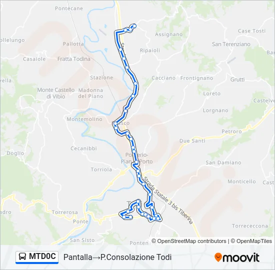 MTD0C Bus Line Map