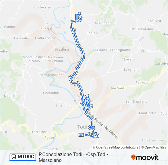 MTD0C Bus Line Map