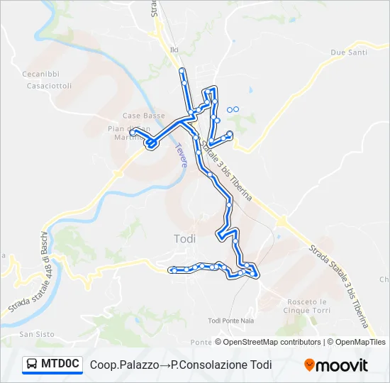MTD0C Bus Line Map