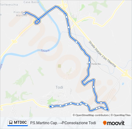 MTD0C bus Line Map