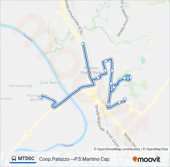 MTD0C Bus Line Map
