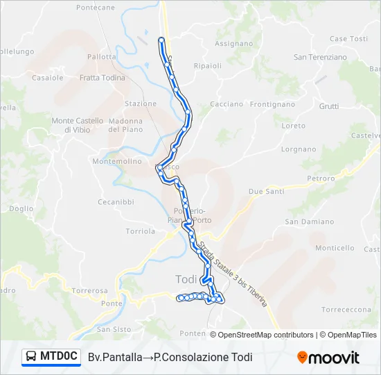 MTD0C Bus Line Map