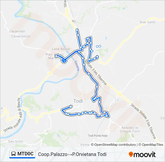 MTD0C Bus Line Map