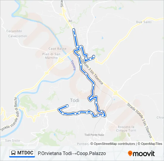 MTD0C Bus Line Map
