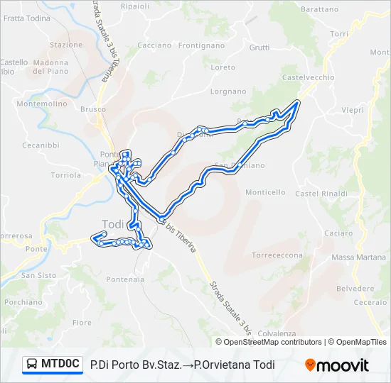 MTD0C Bus Line Map