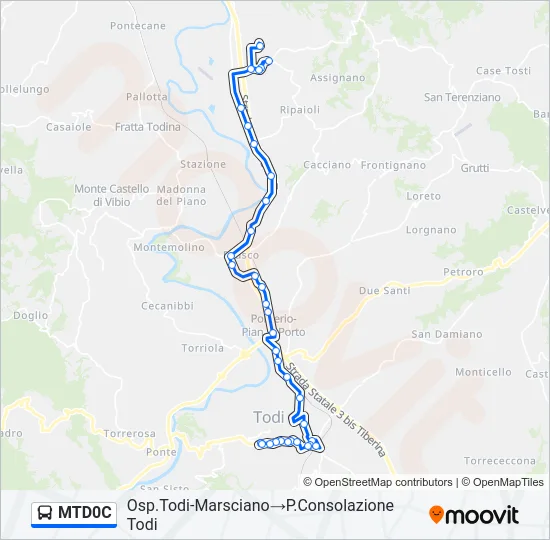 MTD0C Bus Line Map