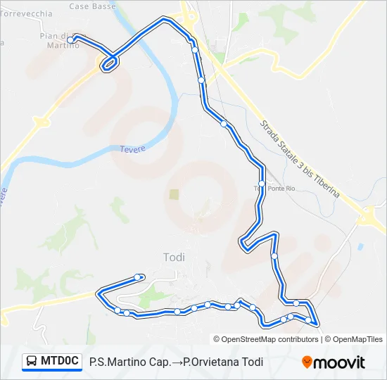 MTD0C Bus Line Map