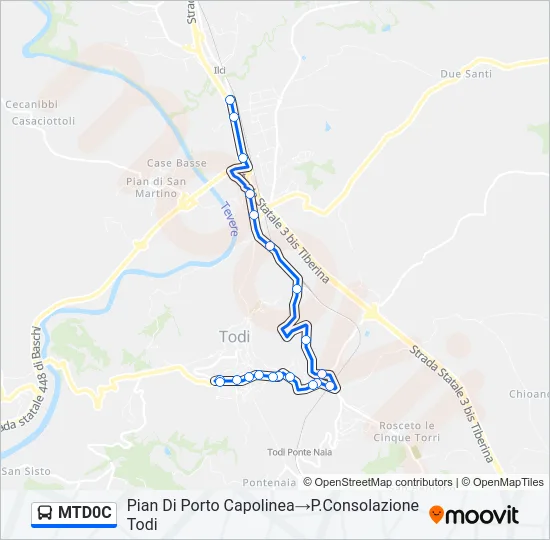 MTD0C Bus Line Map