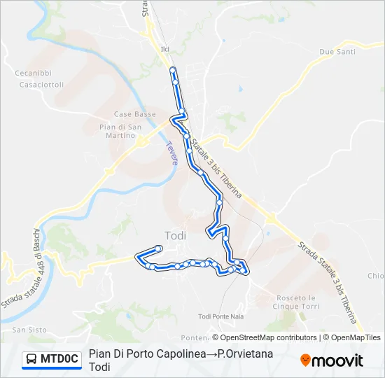 MTD0C Bus Line Map
